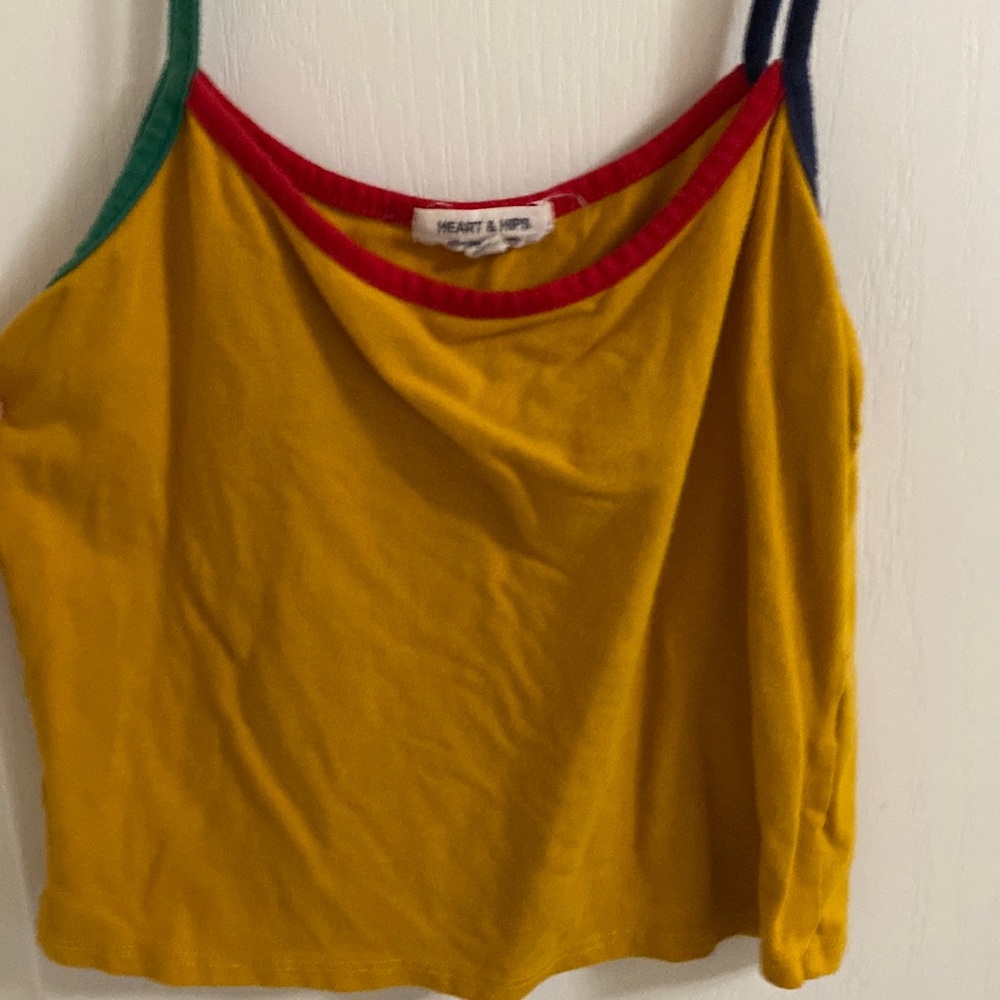 Yellow crop tank